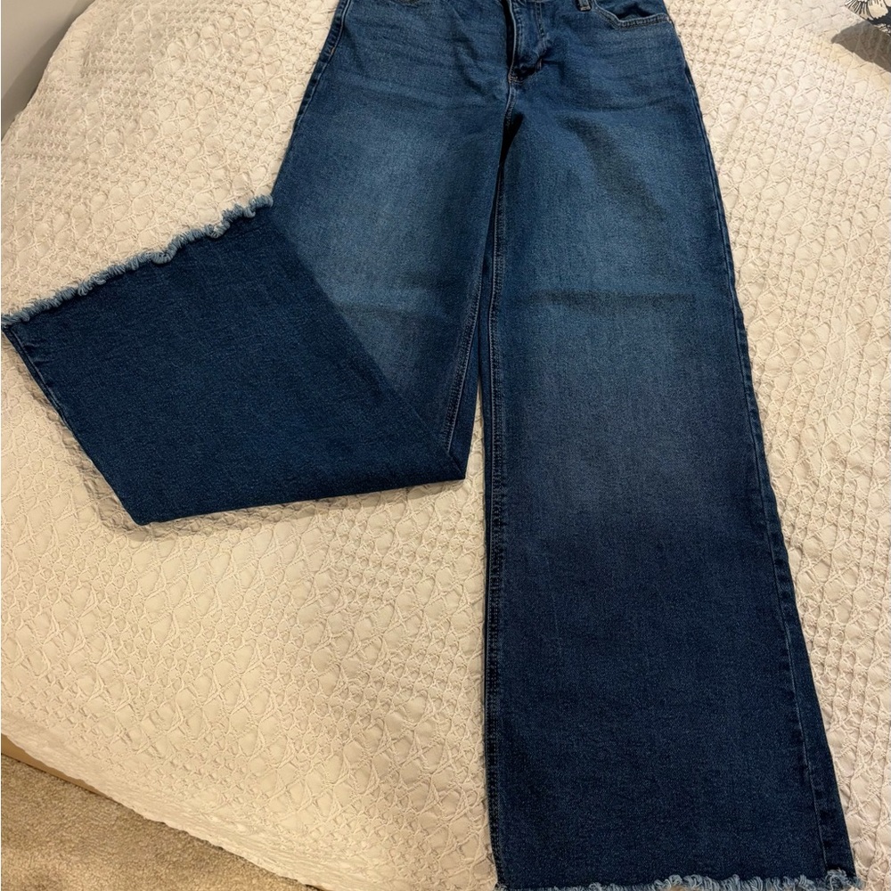 BCBG Dark Blue Flare Jeans